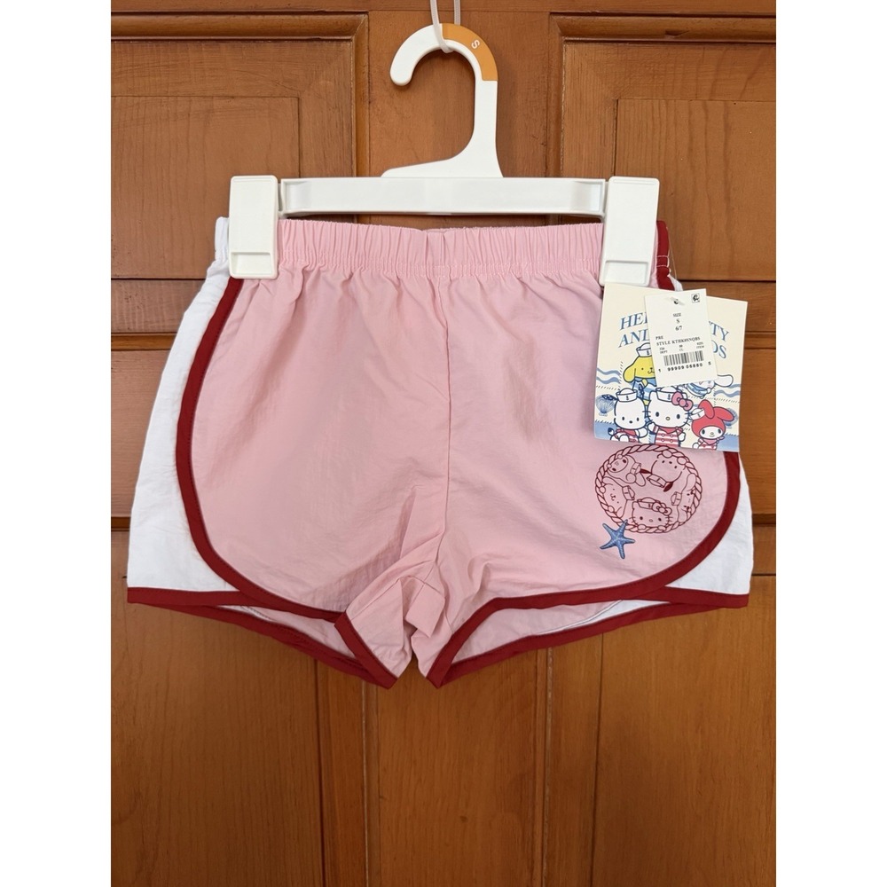 Girls' Hello Kitty & Friends Pink Active Shorts Sailing Size Small NWT